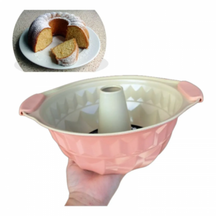 Molde Teflón Para Flan Budín Repostería Con Asas De Silicona