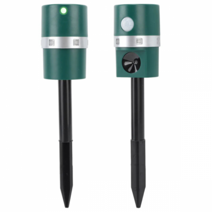 Repelente Ultrasonico Estaca Jardin Solar Sensor Movimiento